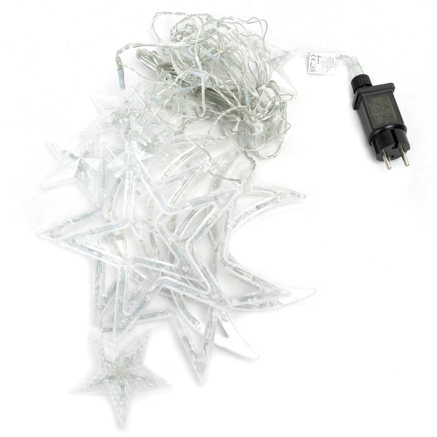 Aigostar - LED-Lichterkette für den Außenbereich 120 LEDs/6 W/230 V/8 Funktionen 3×0,6 m IP44 kaltweiß + Fernbedienung