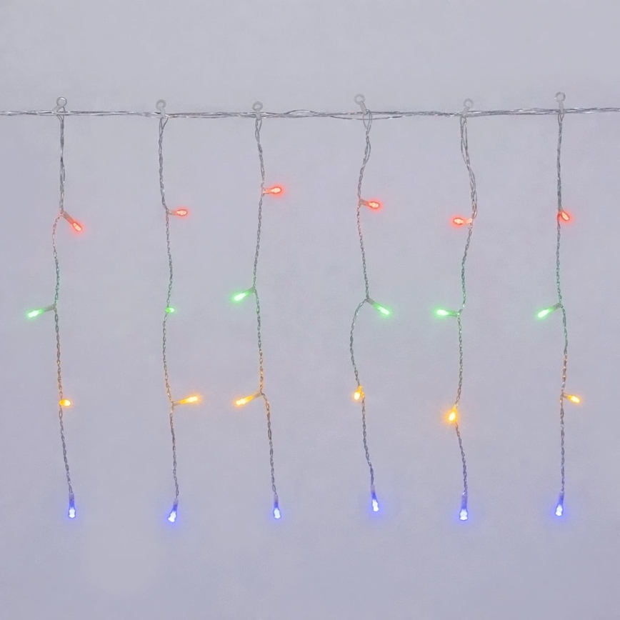 Aigostar - LED-Außen-Weihnachtslichterkette 200 LEDs / 8 Funktionen, 3×AA, 13×0,4 m, IP44, mehrfarbig