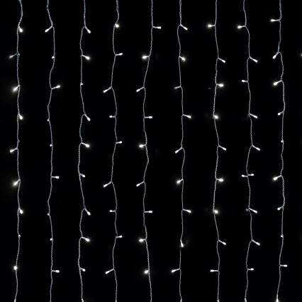 Aigostar - LED-Außen-Lichterkette 288 LEDs/8 Funktionen 1,5x1,8m IP44 kaltweiß