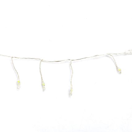 Aigostar - LED-Lichterkette für den Außenbereich, 300 LEDs / 8 Funktionen, 3xAA, 9,3 m, IP44, kaltweiß