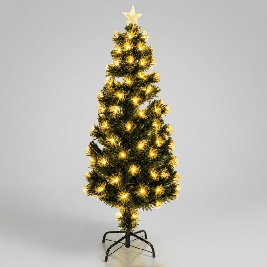 Aigostar - LED-Außen-Weihnachtsbaum, 165 LEDs, 8 Funktionen, 1,5 m, IP44, warmweiß