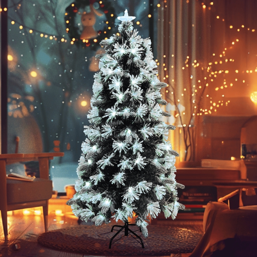Aigostar - LED-Weihnachtsbaum für den Außenbereich 205 LEDs / 8 Funktionen 1,8 m IP44 kaltweiß