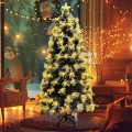 Aigostar - LED Außen-Weihnachtsbaum 205xLED/8 Funktionen 1,8 m IP44 Warmweiß