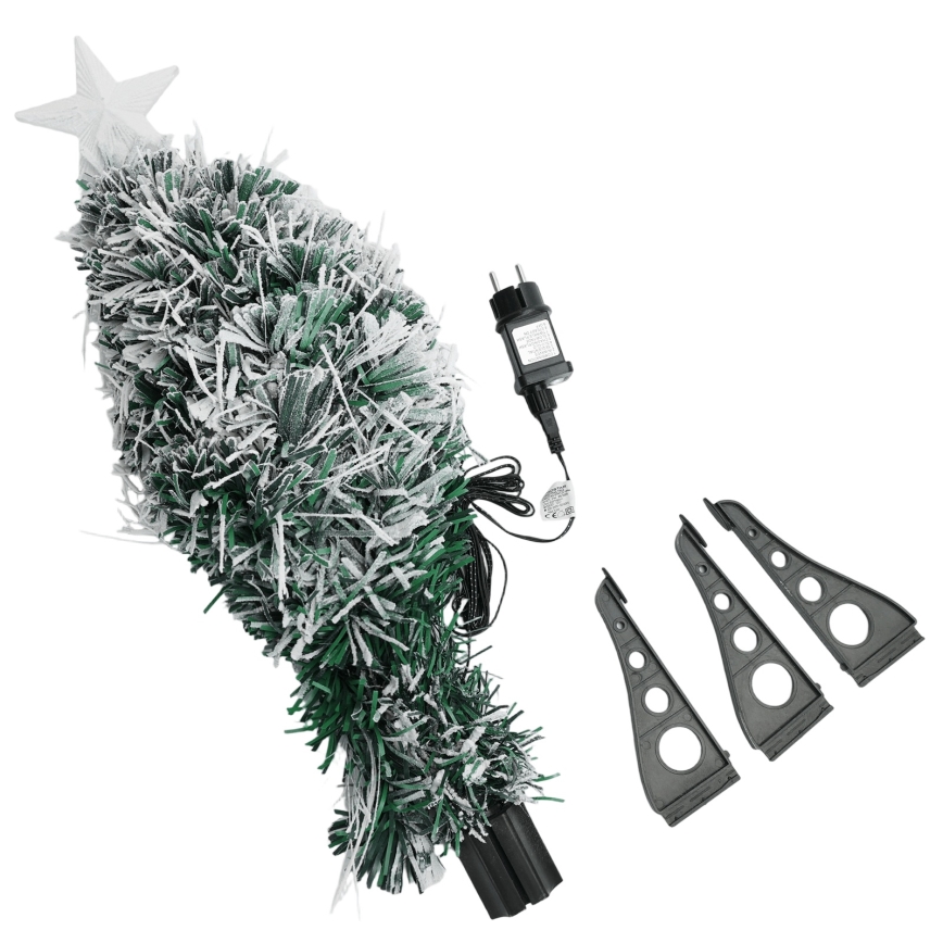 Aigostar - LED-Weihnachtsbaum für den Außenbereich, 55 LEDs / 8 Funktionen, 0,6 m, IP44, kaltweiß