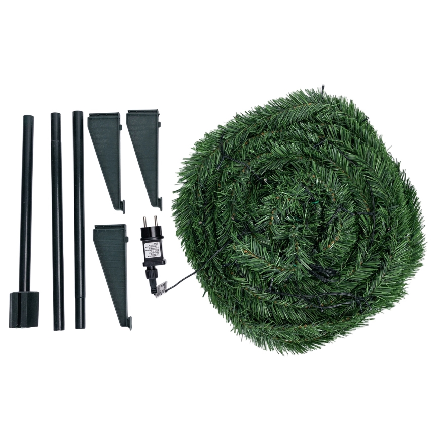 Aigostar - LED-Außen-Weihnachtsbaum 80 LEDs 1,2 m IP44 grün warmweiß