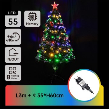 Aigostar - LED Außen-Weihnachtsbaum LED/3,6W/230V 60 cm IP44 mehrfarbig