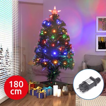 Aigostar - LED-Außen-Weihnachtsbaum LED/6W/230V 180 cm IP44 mehrfarbig
