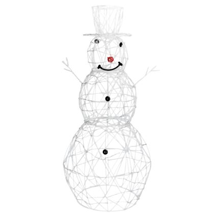 Aigostar - LED-Außen-Weihnachtsdekoration 3,6W/31/230V 6500K 120cm IP44 Schneemann