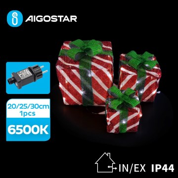 Aigostar- LED-Außen-Weihnachtsdekoration 3,6W/31/230V 6500K 20/25/30cm IP44 Geschenke