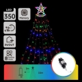 Aigostar - LED Außen-Weihnachtsdekoration 350xLED 3,5m IP44 mehrfarbig