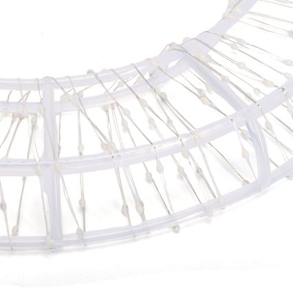 Aigostar - LED Außen-Weihnachtsdekoration 540 LEDs/6W/230V IP44 warmweiß 45 cm Ring