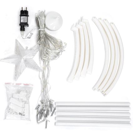 Aigostar - LED-Außen-Weihnachtsdekoration LED/3,6W/230V 180 cm IP44 kaltweiß