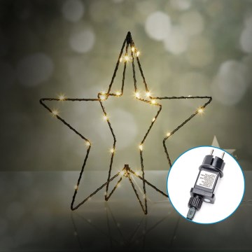 Aigostar-LED Außen-Weihnachtsdekoration LED/3,6W/230V Stern 30cm IP44 warmweiß