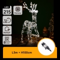 Aigostar - LED-Außen-Weihnachtsdekoration LED/3,6W/31/230V 2700K 105 cm IP44 Rentier