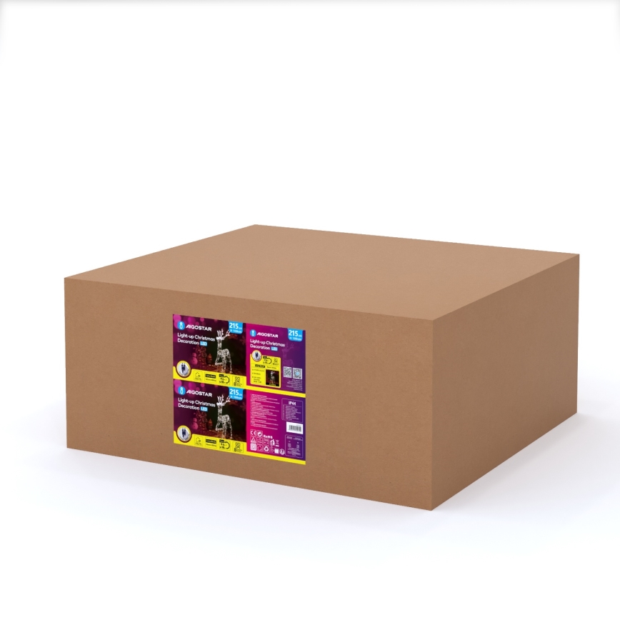 Aigostar - LED-Außen-Weihnachtsdekoration LED/3,6W/31/230V 2700K 105 cm IP44 Rentier