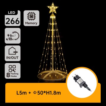 Aigostar - LED-Außen-Weihnachtsdekoration LED/3,6W/31/230V 2700K 180 cm IP44