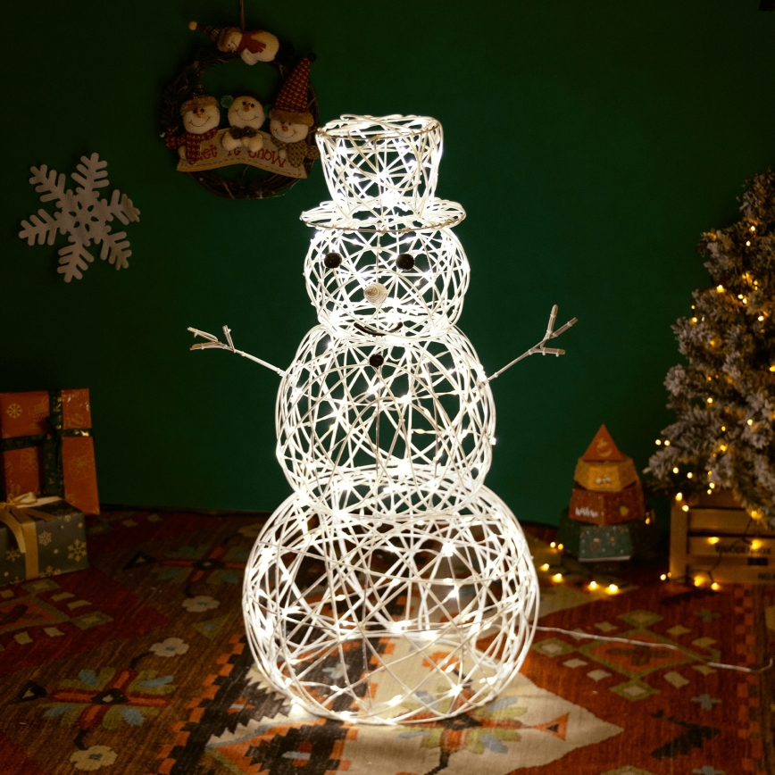 Aigostar - LED-Außen-Weihnachtsdekoration LED/3,6W/31/230V 2700K 60 cm IP44 Schneemann