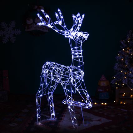 Aigostar - LED-Außen-Weihnachtsdekoration LED/3,6W/31/230V 6500K 105 cm IP44 Rentier