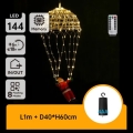 Aigostar - LED-Außen-Weihnachtsdekoration LED/3xAA IP44 Weihnachtsmann