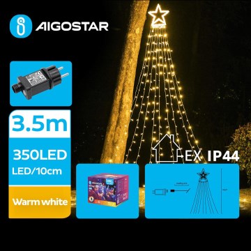 Aigostar - LED Außen-Weihnachtsdekoration LED/6W/230V 3,5m IP44 warmweiß