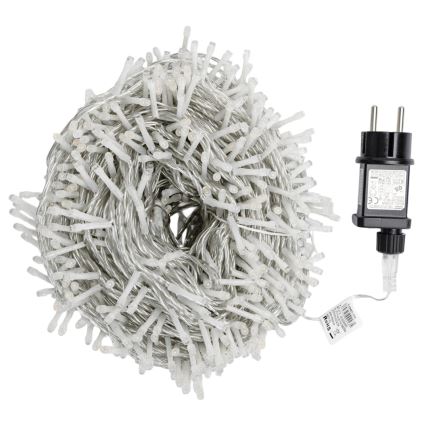 Aigostar - LED-Außen-Weihnachtslichterkette, 1000 LEDs / 8 Funktionen, 50 m, IP44, warmweiß