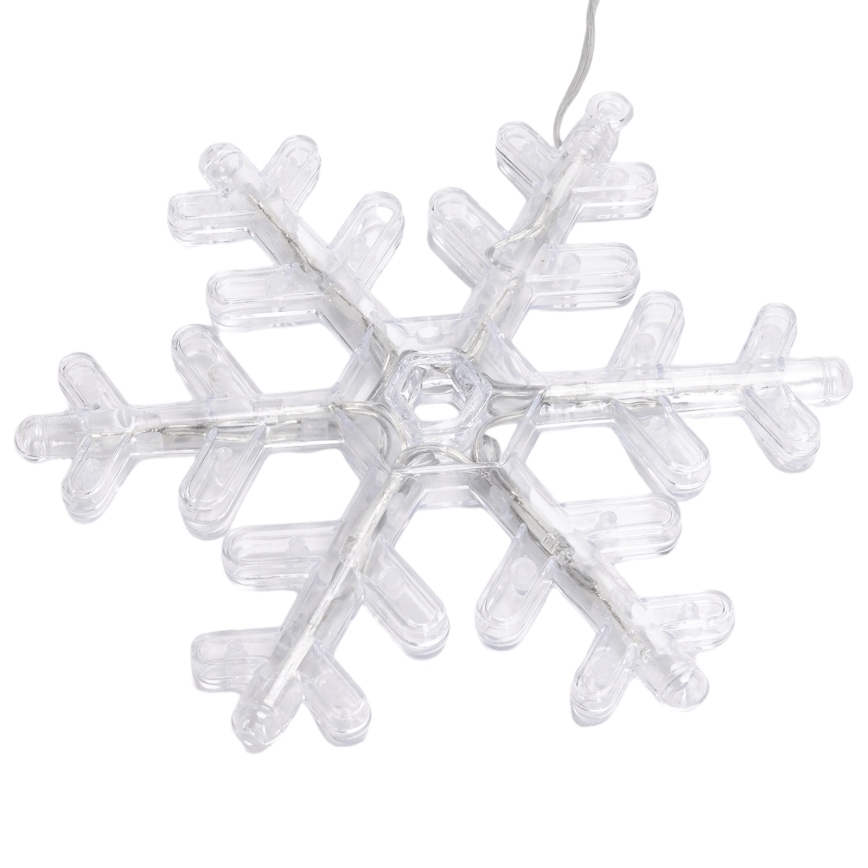 Aigostar - LED-Außen-Weihnachtslichterkette 84 LEDs/8 Funktionen 1,2 x 1 m IP44 warmweiß, mit Schneeflocken