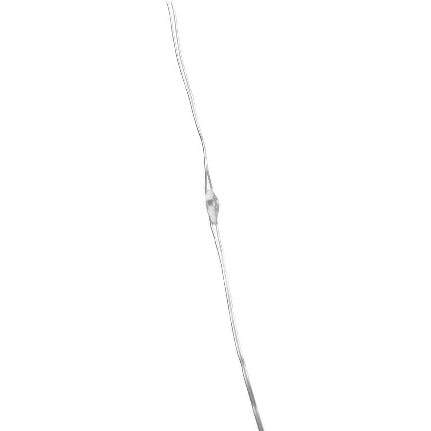 Aigostar - LED-Außen-Weihnachtslichterkette 100xLED/8 Funktionen/3xAA 10,3m IP44 kaltweiß