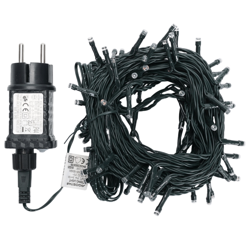 Aigostar - LED Außen-Weihnachtslichterkette 100xLED/8 Funktionen 13m IP44 mehrfarbig
