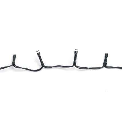 Aigostar - LED-Lichterkette für den Außenbereich, 100 LEDs, 8 Funktionen, 3x AA, 5,3 m, IP44, mehrfarbig