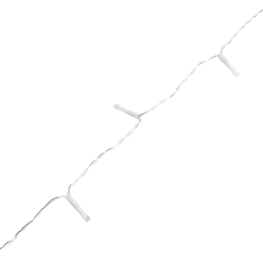 Aigostar - LED-Außen-Weihnachtslichterkette 100xLED/8 Funktionen 5,3m IP44 kaltweiß