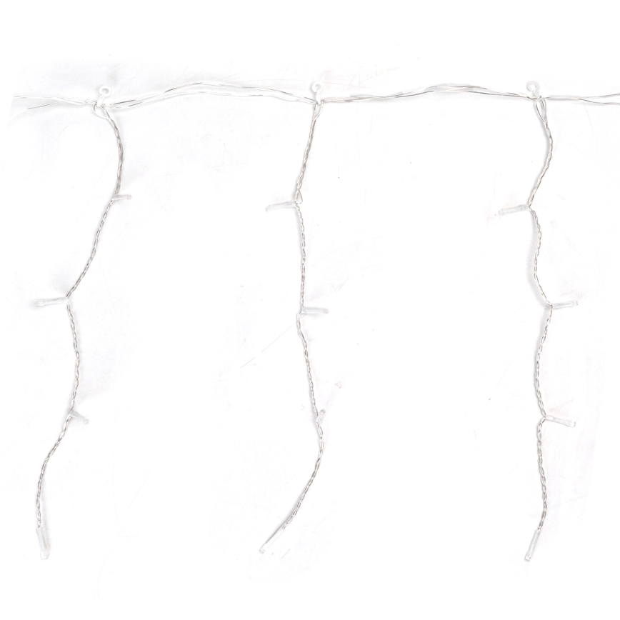 Aigostar - LED-Außen-Weihnachtslichterkette 100xLED/8 Funktionen 5x0,4m IP44 kaltweiß