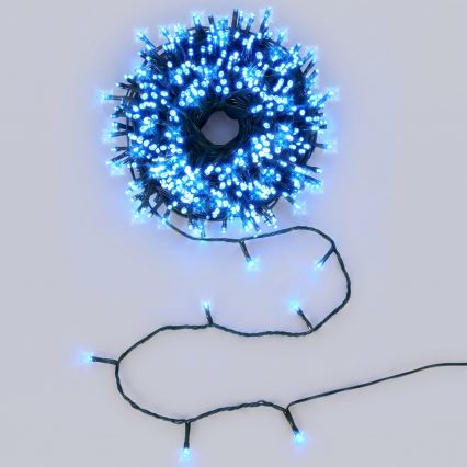 Aigostar - LED Außen-Weihnachtslichterkette 100×LED 13 m IP44 blau