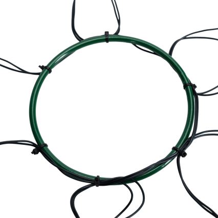 Aigostar - LED-Außen-Weihnachtslichterkette 108 LEDs/8 Funktionen 3xAA 1,8 m IP44 warmweiß