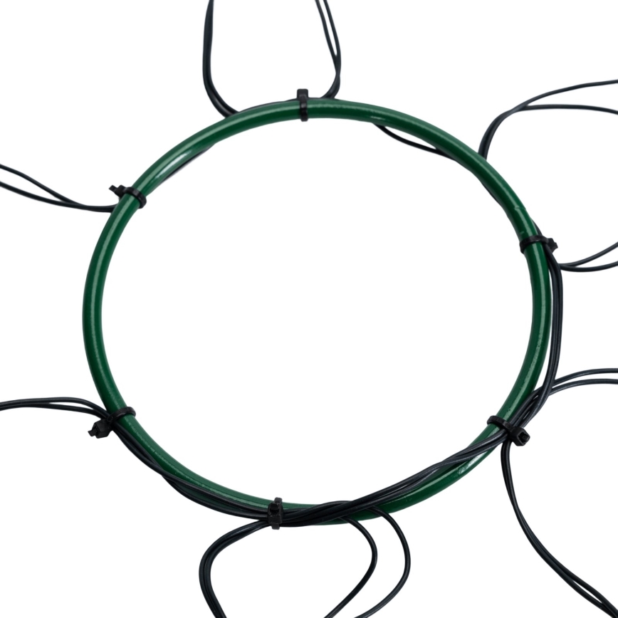 Aigostar - LED-Außen-Weihnachtslichterkette 108 LEDs/8 Funktionen 3xAA 1,8 m IP44 warmweiß