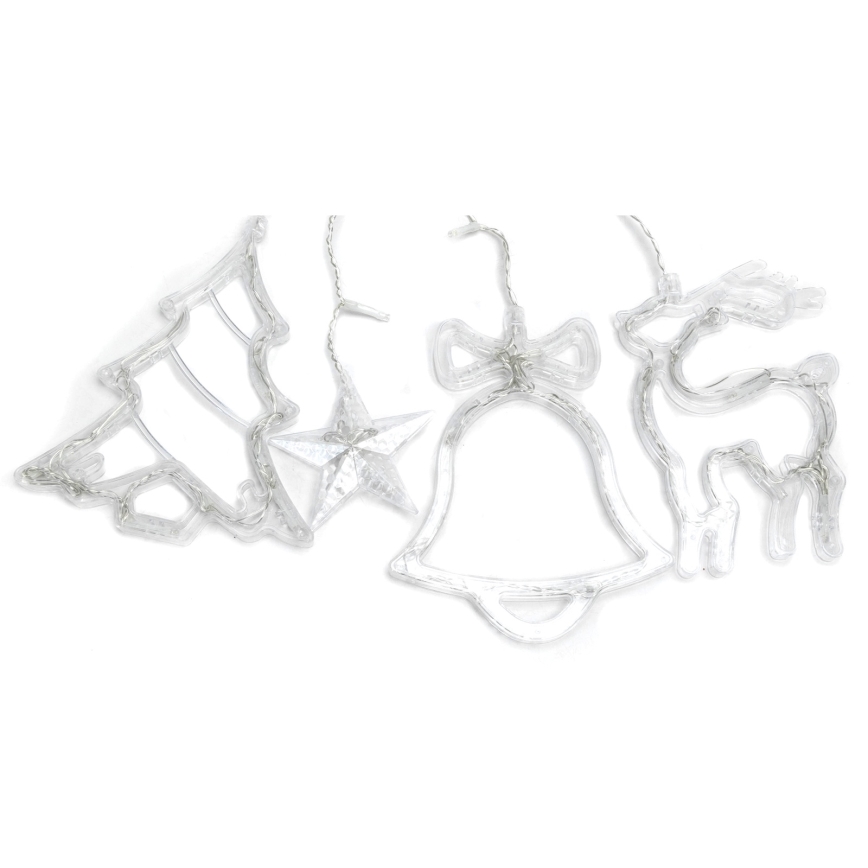 Aigostar - LED-Lichterkette für den Außenbereich 120 LEDs / 8 Funktionen 3 x 0,6 m IP44 kaltweiß + Fernbedienung