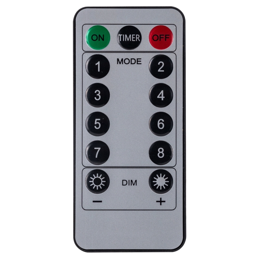 Aigostar - LED-Außen-Weihnachtslichterkette 120xLED/8 Funktionen 3x0,6 m IP44 warmweiß + Fernbedienung