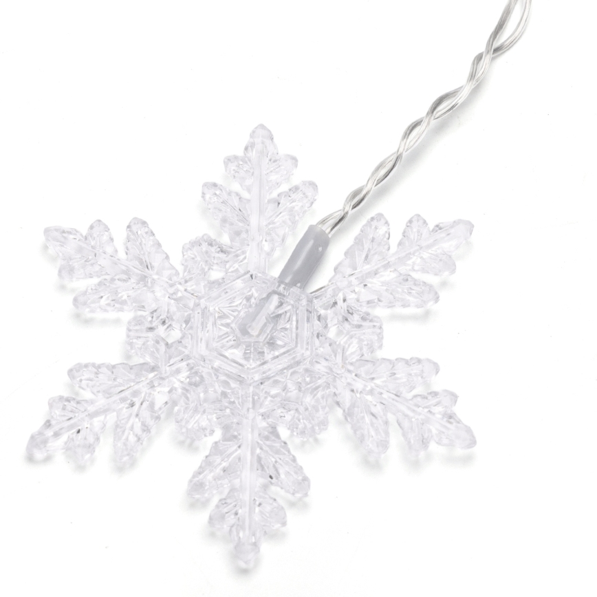 Aigostar - LED-Außen-Weihnachtslichterkette, 120 LEDs / 8 Funktionen, 3 x 0,7 m, IP44, warmweiß, mit Fernbedienung