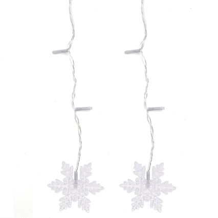 Aigostar - LED-Außen-Weihnachtslichterkette, 120 LEDs / 8 Funktionen, 3 x 0,7 m, IP44, warmweiß, mit Fernbedienung