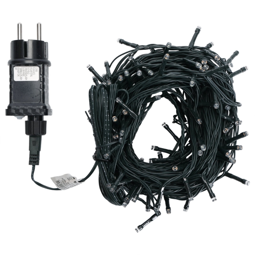Aigostar - LED Außen-Weihnachtslichterkette 150 LED / 8 Funktionen 18 m IP44 warmweiß