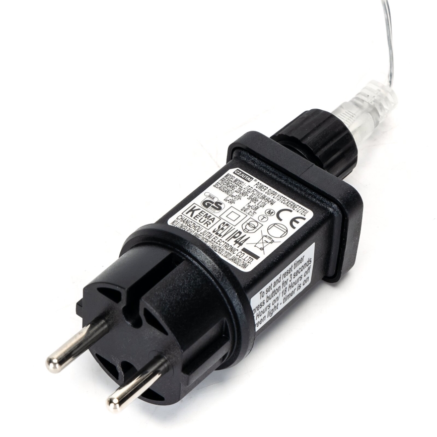 Aigostar - LED-Außen-Weihnachtslichterkette, 150 LEDs, 8 Funktionen, 18 m, IP44, warmweiß