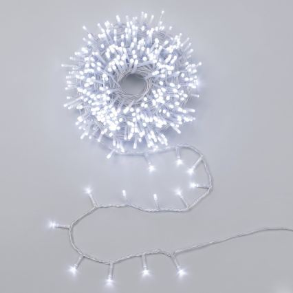 Aigostar - LED-Außen-Weihnachtslichterkette 1500xLED/8 Funktionen 78m IP44 kaltweiß