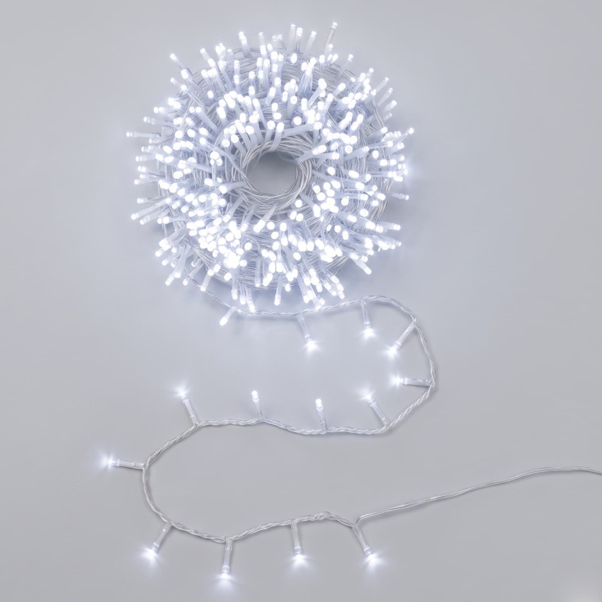 Aigostar - LED Außen-Weihnachtslichterkette 150xLED/8 Funktionen 10,3m IP44 kaltweiß