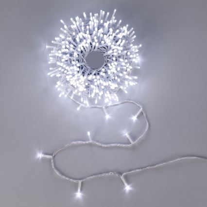 Aigostar - LED Außen-Weihnachtslichterkette 150xLED/8 Funktionen 3xAA 15,3m IP44 kaltweiß