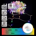 Aigostar -LED Außen-Weihnachtslichterkette 150xLED/8 Funktionen 3xAA 15,3m IP44 mehrfarbig