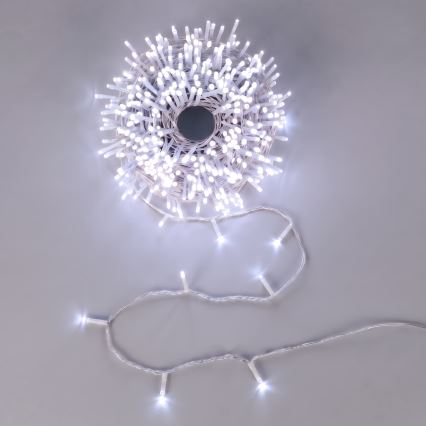 Aigostar - LED-Außen-Weihnachtslichterkette 150xLED/8 Funktionen 3xAA 5,3m IP44 blau