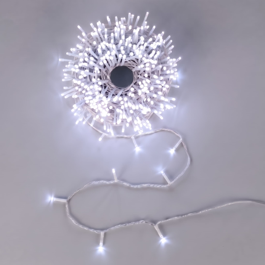 Aigostar - LED-Außen-Weihnachtslichterkette 150xLED/8 Funktionen 3xAA 5,3m IP44 blau