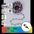Aigostar - LED-Außen-Weihnachtslichterkette 2000xLED/8 Funktionen 103m IP44 mehrfarbig