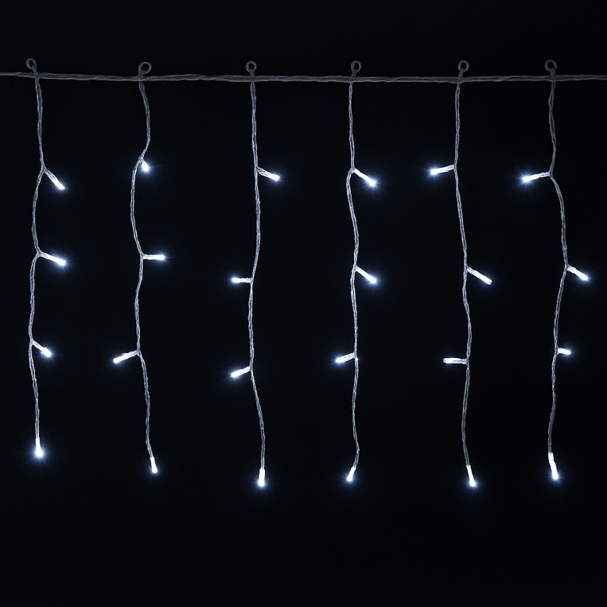 Aigostar - LED-Außen-Weihnachtslichterkette 200xLED/3,6W/230V/8 Funktionen 10x0,4m IP44 kaltweiß