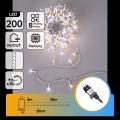 Aigostar - LED-Außen-Weihnachtslichterkette 200xLED/8 Funktionen 23m IP44 Warmweiß/Kaltweiß