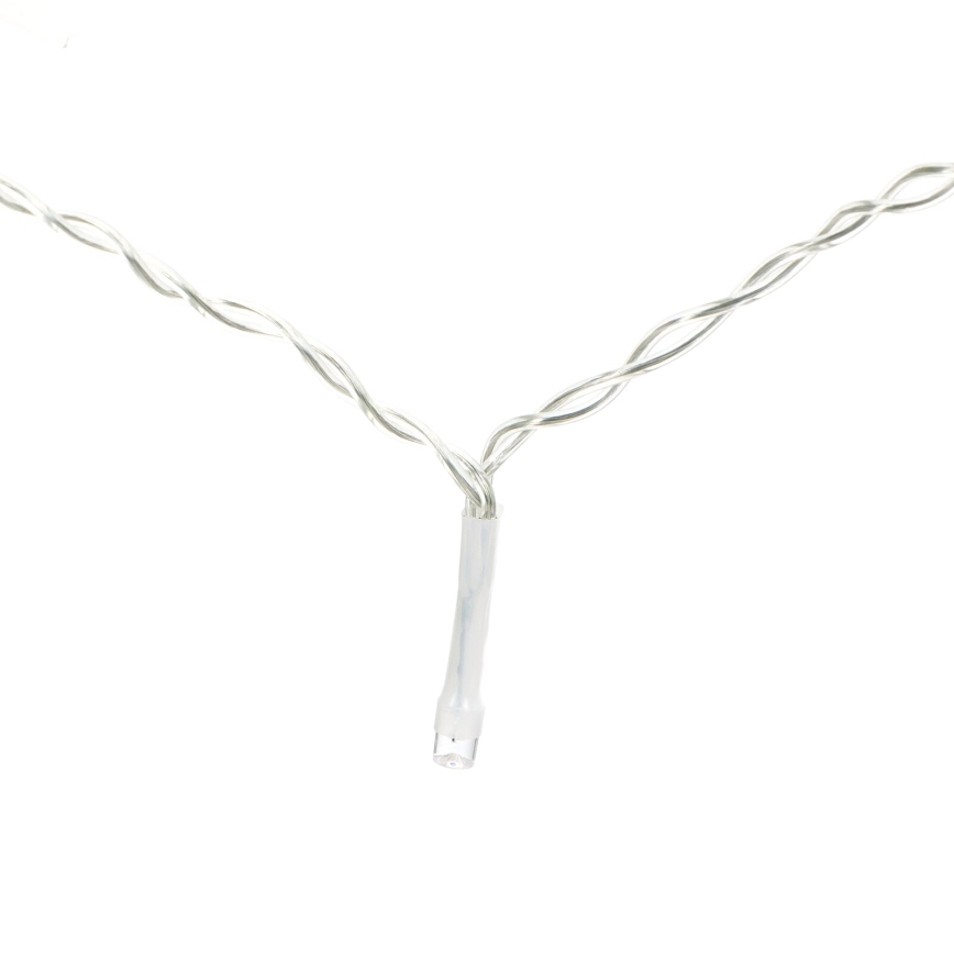 Aigostar - LED-Außen-Weihnachtslichterkette 200xLED/8 Funktionen 3xAA 5x2m IP44 warmweiß